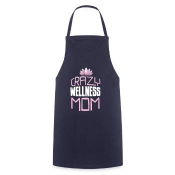 Massage masseur maman - Tablier de cuisine - marine - Devant - AI Model Male 185 dark (185cm)