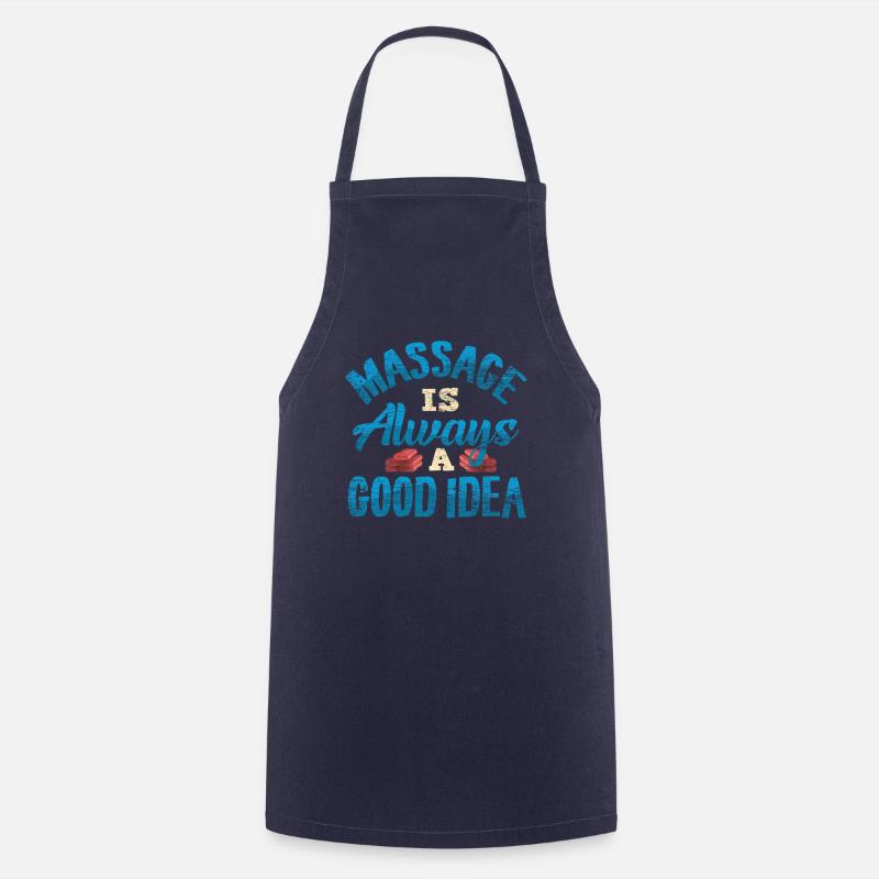 massage - Cooking Apron - navy