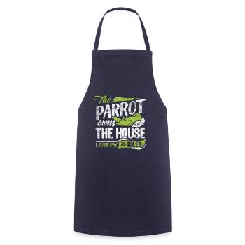 Perroquet - Tablier de cuisine - marine - Devant - AI Model Male 185 dark (185cm)