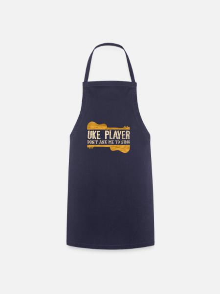 Ukulele player - Cooking Apron - navy
