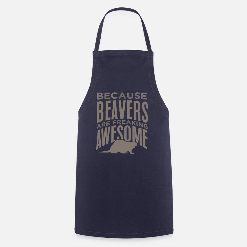 beaver - Cooking Apron - navy