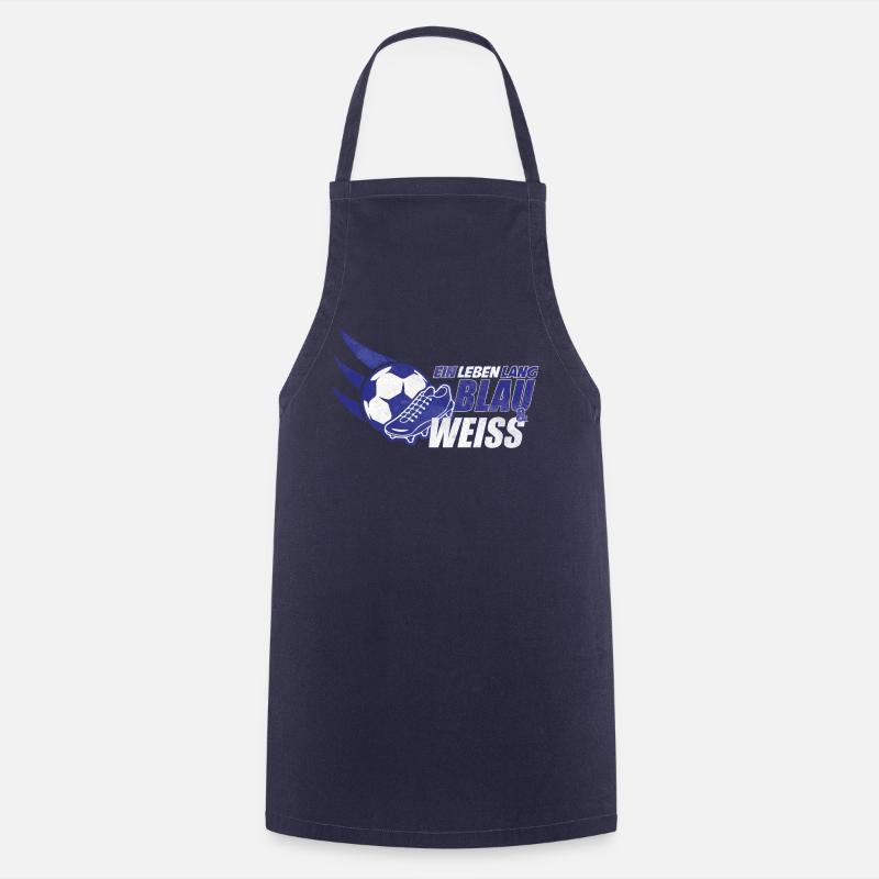 Blau & Weiss ein Leben Lang Geschenkidee - Kochschürze - Navy