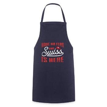 Switzerland - Cooking Apron - navy - Front - AI Model Male 185 dark (185cm)