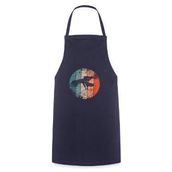 Eagle vintage - Cooking Apron - navy - Front - AI Model Male 185 dark (185cm)
