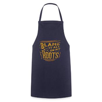 Country music - Cooking Apron - navy - Front - AI Model Male 185 dark (185cm)