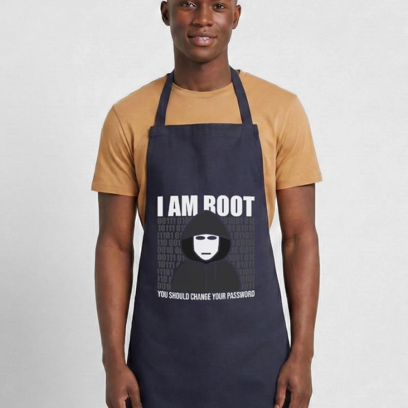 Root Hacker IT Programmierer Informatik Kochschürze