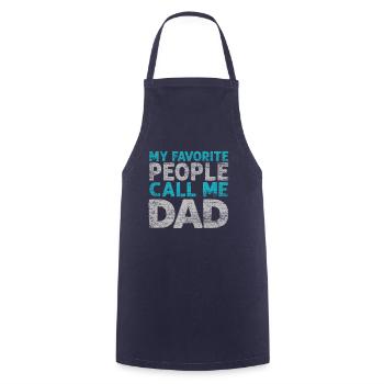 Daddy Father's Day - Cooking Apron - navy - Front - AI Model Male 185 dark (185cm)
