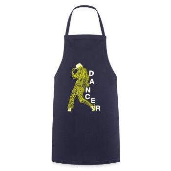Dancer dancing music saying dancer gift - Cooking Apron - navy - Front - AI Model Male 185 dark (185cm)
