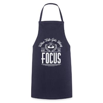 photography photographer photography photo video photographer - Cooking Apron - navy - Front - AI Model Male 185 dark (185cm)