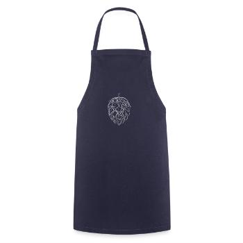 Hop beer - one line drawing - Cooking Apron - navy - Front - AI Model Male 185 dark (185cm)