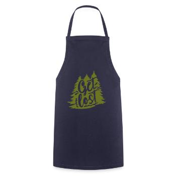 Outdoor hiking - Cooking Apron - navy - Front - AI Model Male 185 dark (185cm)