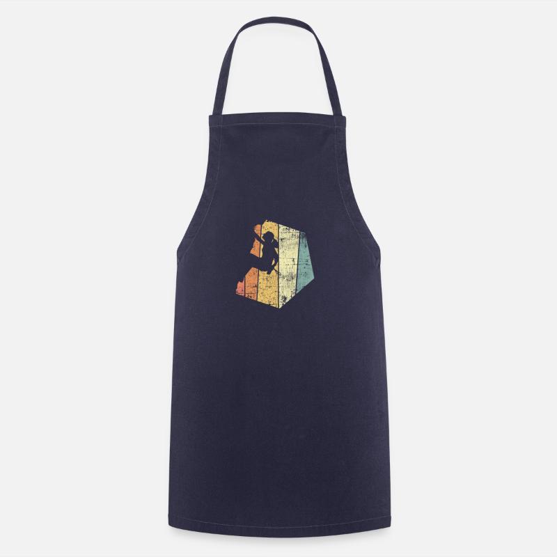 Climbing vintage climbers - Cooking Apron - navy