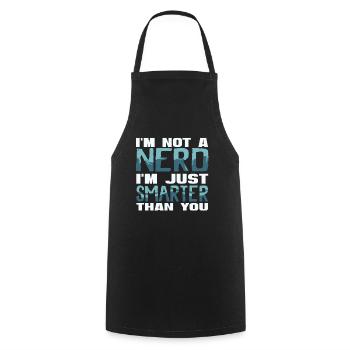 Nerd - Cooking Apron - black - Front - AI Model Male 185 dark (185cm)