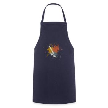 Planche à voile surfer vintage - Tablier de cuisine - marine - Devant - AI Model Male 185 dark (185cm)