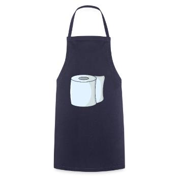 Toilet paper toilet paper - Cooking Apron - navy - Front - AI Model Male 185 dark (185cm)