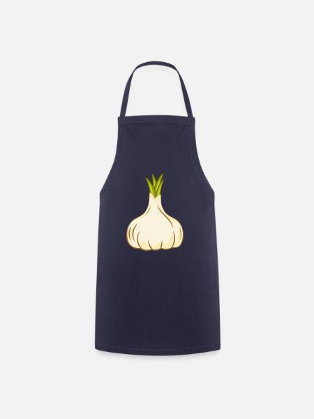 Knoblauch - Kochschürze - Navy