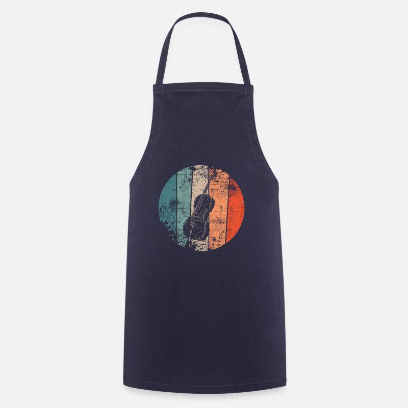 Vintage violoncelle - Tablier de cuisine - marine