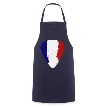 France Guitar Pick Flag Guitarist - Cooking Apron - navy - Front - AI Model Male 185 dark (185cm)
