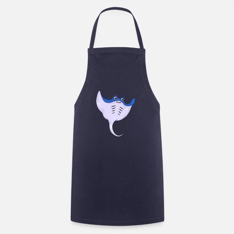 Rochen - Kochschürze - Navy