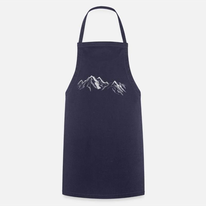 Mountains - Cooking Apron - navy
