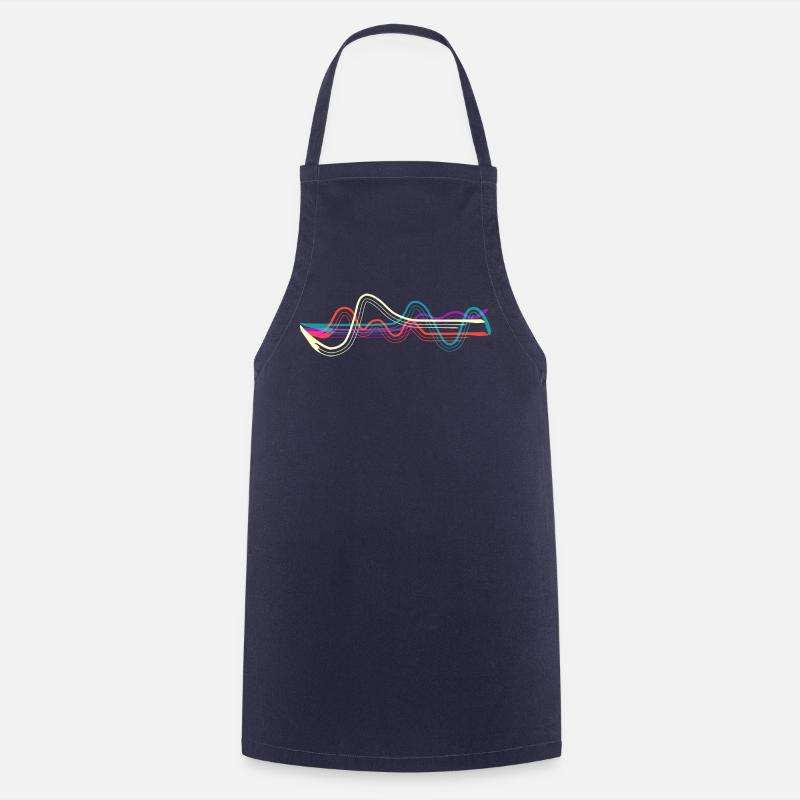 Lines. - Cooking Apron - navy