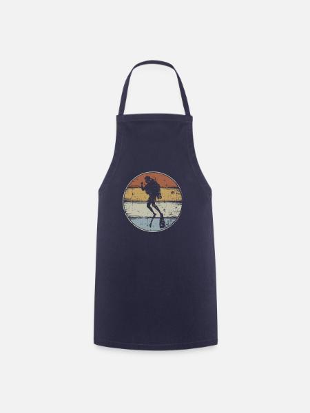 Taucher Vintage Tauchen - Kochschürze - Navy