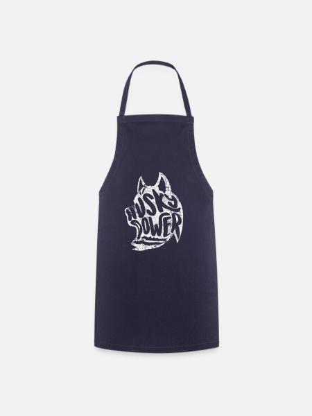 Husky Hund - Kochschürze - Navy