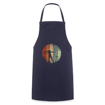 Tir à l'arc vintage - Tablier de cuisine - marine - Devant - AI Model Male 185 dark (185cm)