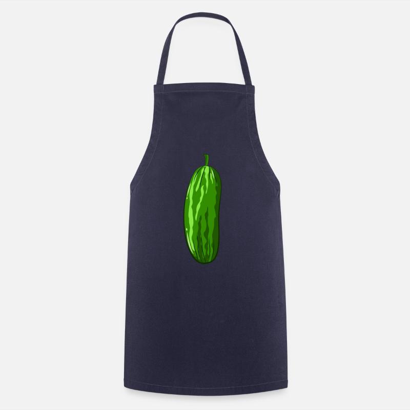 cucumber - Cooking Apron - navy