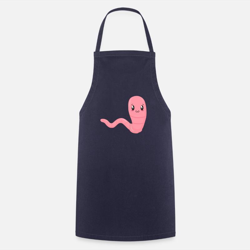 Ver de terre - Tablier de cuisine - marine