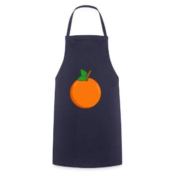 orange - Cooking Apron - navy - Front - AI Model Male 185 dark (185cm)