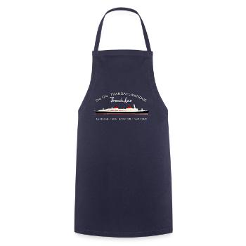 LINER FRANCE Louis RUNEMBERG © Adagp - Cooking Apron - navy - Front - AI Model Male 185 dark (185cm)