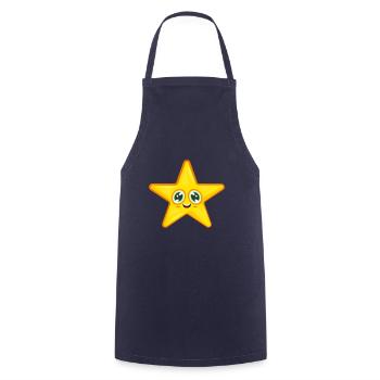 Étoile - Tablier de cuisine - marine - Devant - AI Model Male 185 dark (185cm)