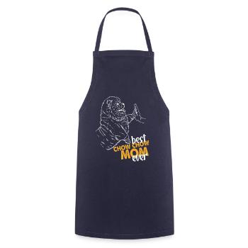 Best Chow Chow Mom Ever - Cooking Apron - navy - Front - AI Model Male 185 dark (185cm)