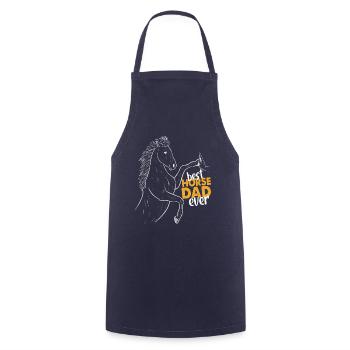 Best Horse Dad Ever Horse Dad - Cooking Apron - navy - Front - AI Model Male 185 dark (185cm)