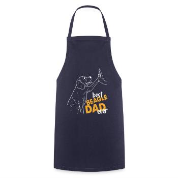 Best Beagle Dad Ever - Cooking Apron - navy - Front - AI Model Male 185 dark (185cm)