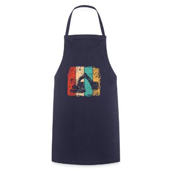 Bagger vintage - Kochschürze - Navy - Vorne - AI Model Male 185 dark (185cm)