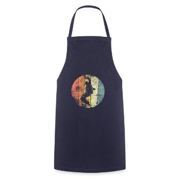 Breakdancer vintage Hip-Hop - Cooking Apron - navy - Front - AI Model Male 185 dark (185cm)