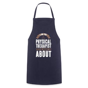 Physiothérapie Physio massage - Tablier de cuisine - marine - Devant - AI Model Male 185 dark (185cm)