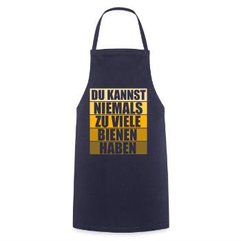 Hobbyimker Imker Bienen Flüsterer Imkern Honig - Kochschürze - Navy - Vorne - AI Model Male 185 dark (185cm)
