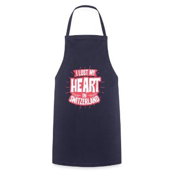 Switzerland - Cooking Apron - navy - Front - AI Model Male 185 dark (185cm)