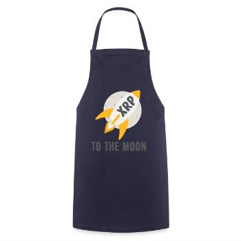 XRP To the Moon XRP Ripple Crypto Cryptocurrency - Cooking Apron - navy - Front - AI Model Male 185 dark (185cm)