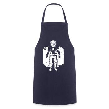 XRP Astronauter Ripple Crypto Cryptocurcy - Cooking Apron - navy - Front - AI Model Male 185 dark (185cm)