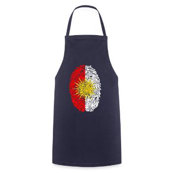 Ezdixan Finger abdruck Yezidi Ezidi Flagge - Kochschürze - Navy - Vorne - AI Model Male 185 dark (185cm)
