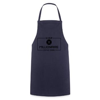 XRP Millionnaire vient Bientôt Ripple XRP Crypto - Tablier de cuisine - marine - Devant - AI Model Male 185 dark (185cm)