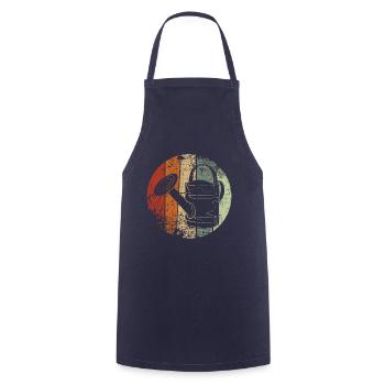 Watering can vintage garden gardener - Cooking Apron - navy - Front - AI Model Male 185 dark (185cm)