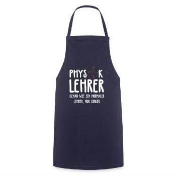 Physik Physiklehrer Physiker Lehrer Schule - Kochschürze - Navy - Vorne - AI Model Male 185 dark (185cm)