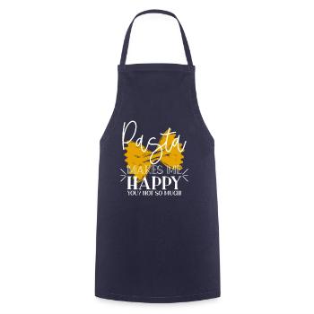 Pasta noodles - Cooking Apron - navy - Front - AI Model Male 185 dark (185cm)