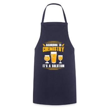 Selon la chimie Est-ce Une solution Brasser la bière - Tablier de cuisine - marine - Devant - AI Model Male 185 dark (185cm)
