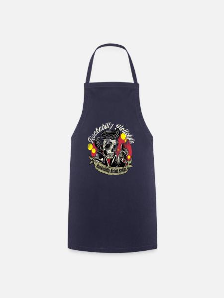 Rockabilly Rebel Rules Rockabilly Hellstyle - Tablier de cuisine - marine